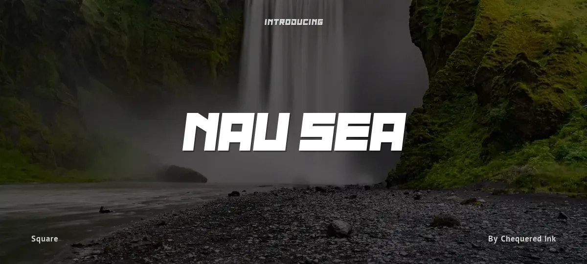 Nau Sea font preview