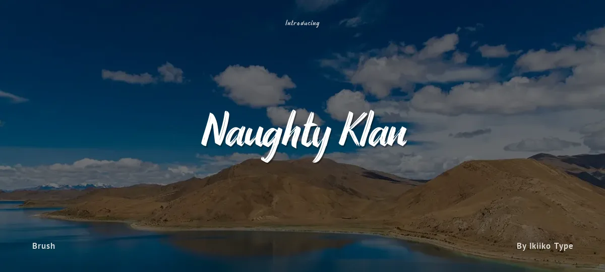 Naughty Klan font preview