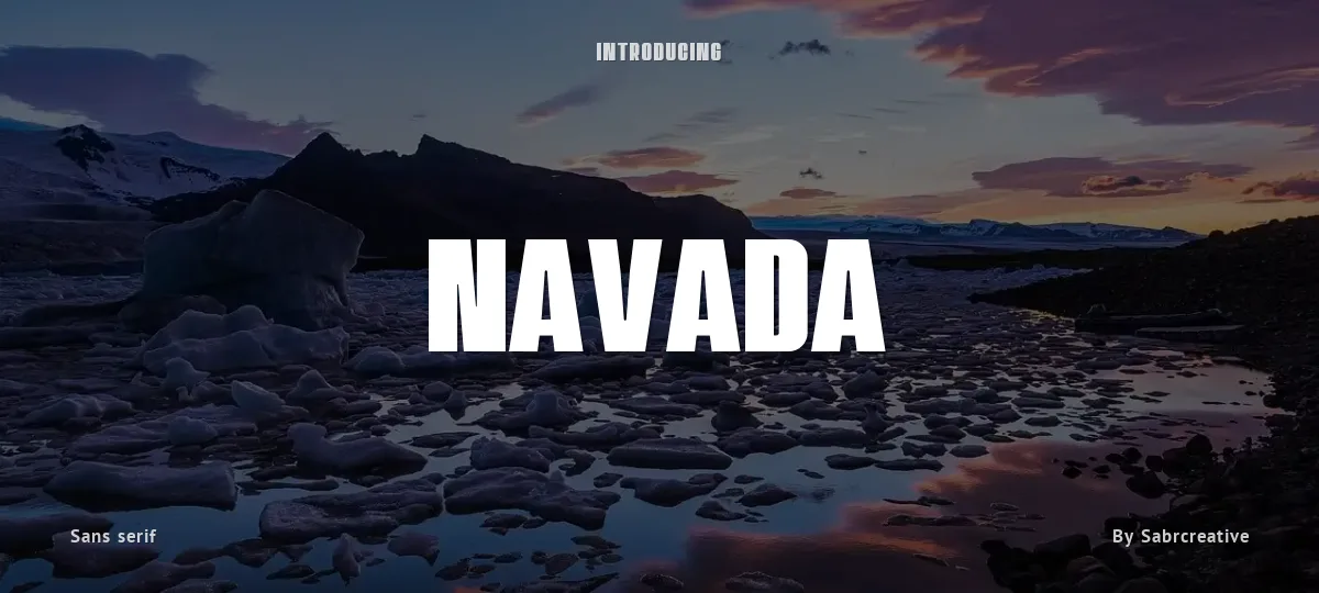 Navada font preview