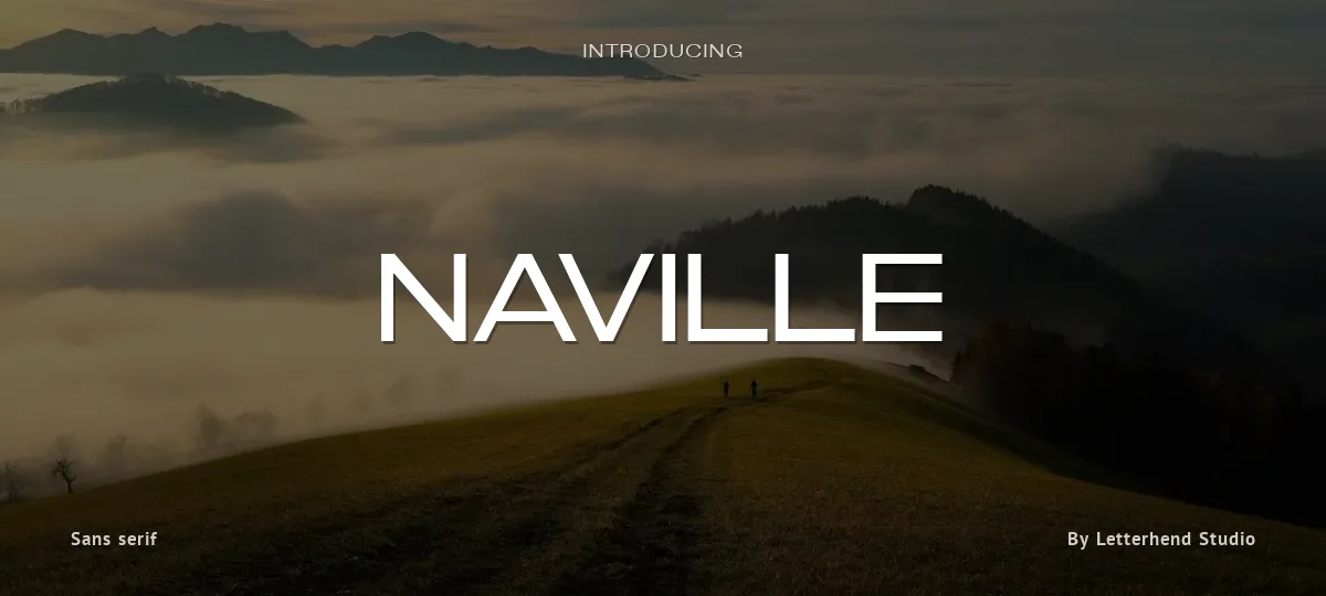 Naville font preview