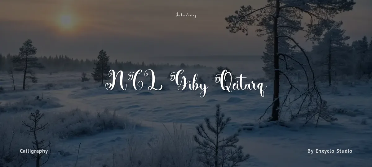 NCL Giby Qeitarq font preview
