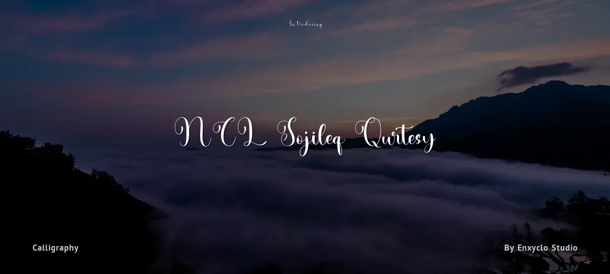 NCL Sojileq Qurtesy font preview