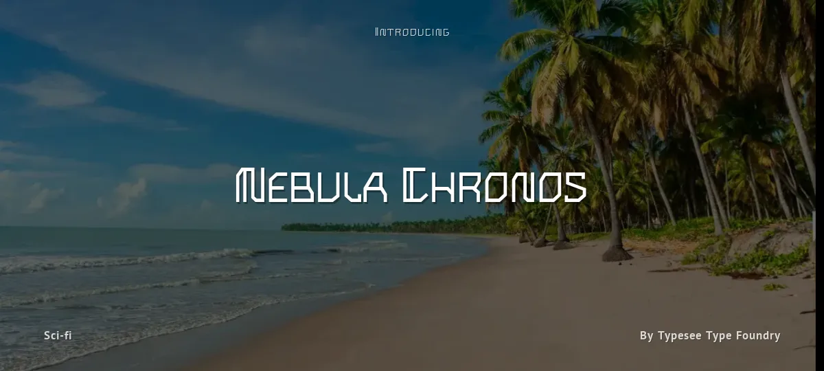 Nebula Chronos font preview