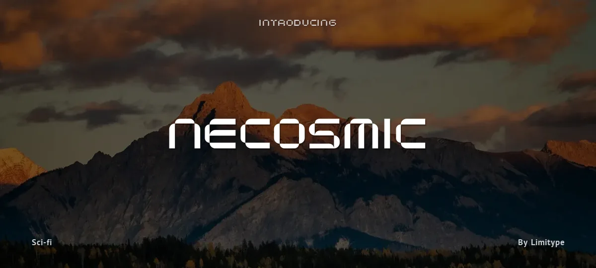 Necosmic font preview