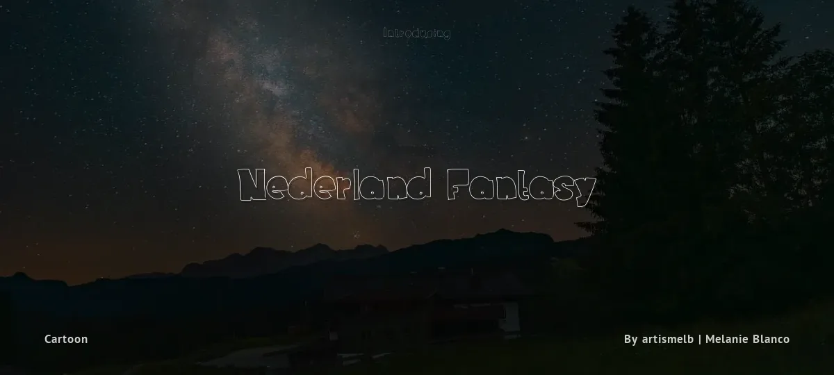 Nederland Fantasy font preview