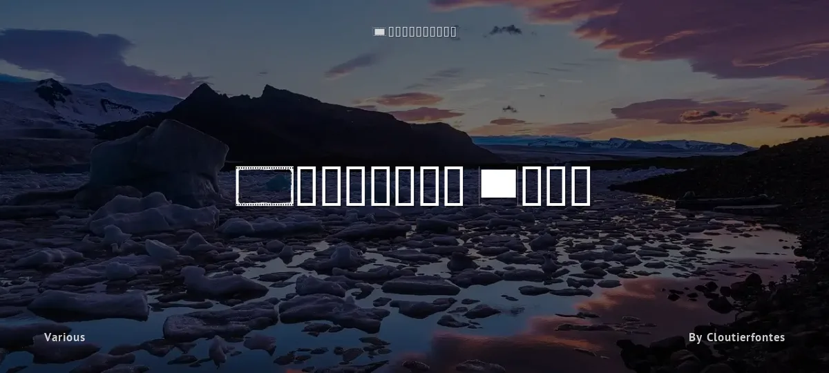 Negative Film font preview