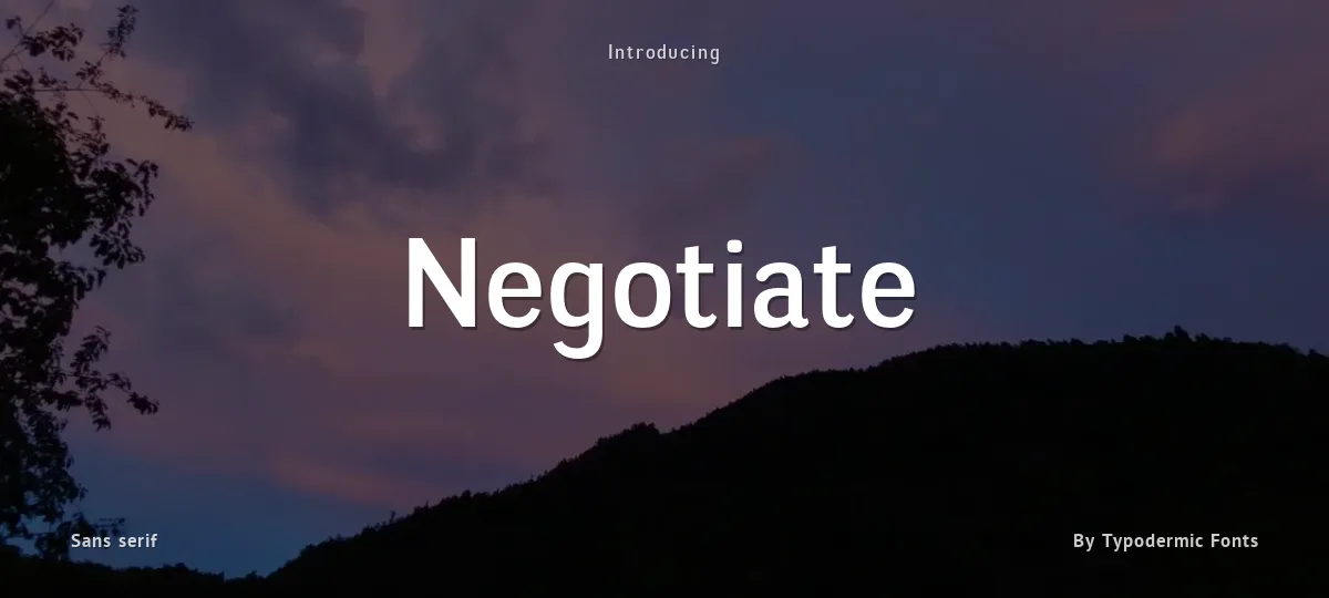 Negotiate font preview