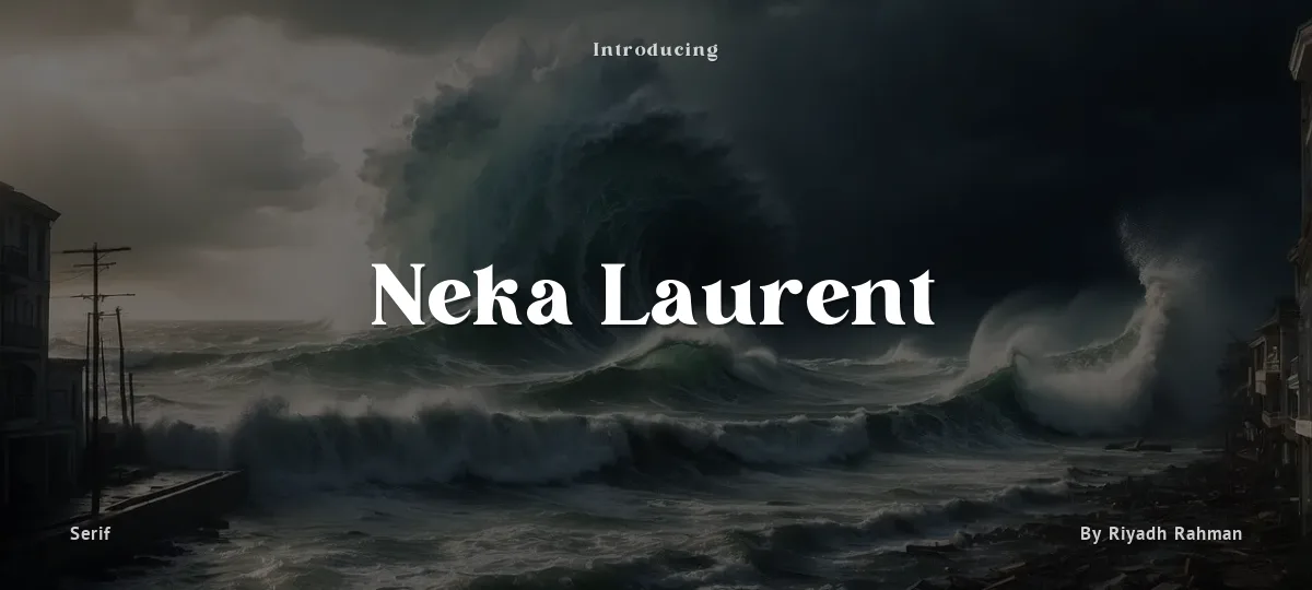 Neka Laurent font preview