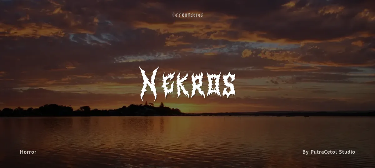 Nekros font preview
