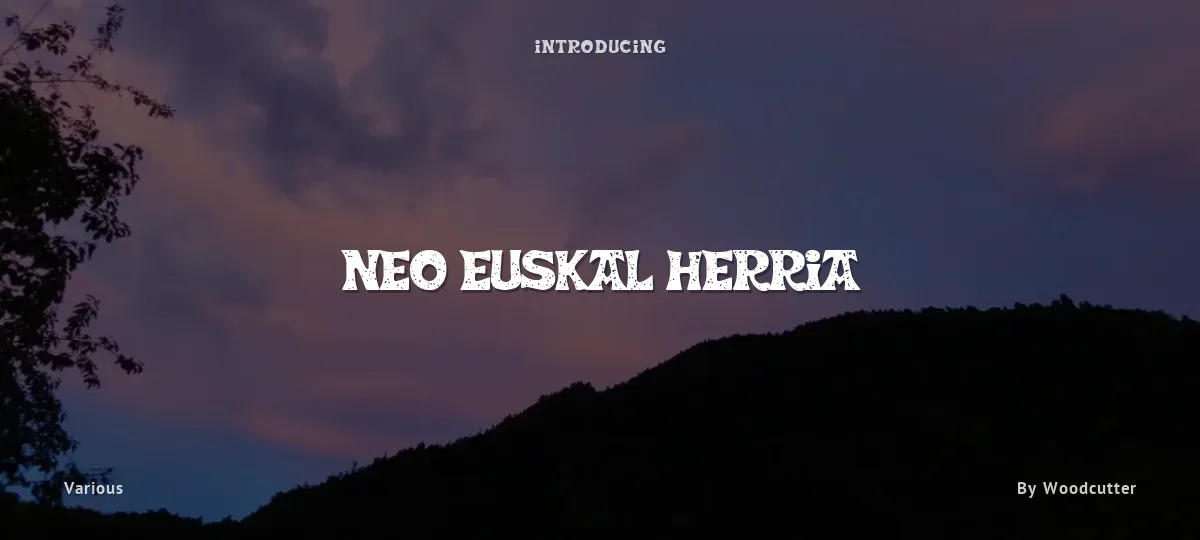 Neo Euskal Herria font preview