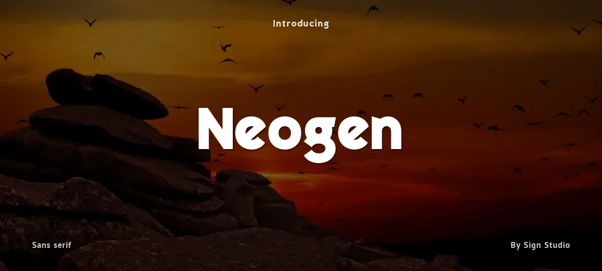 Neogen font preview