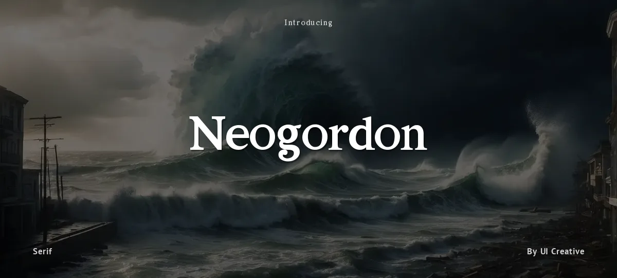 Neogordon font preview