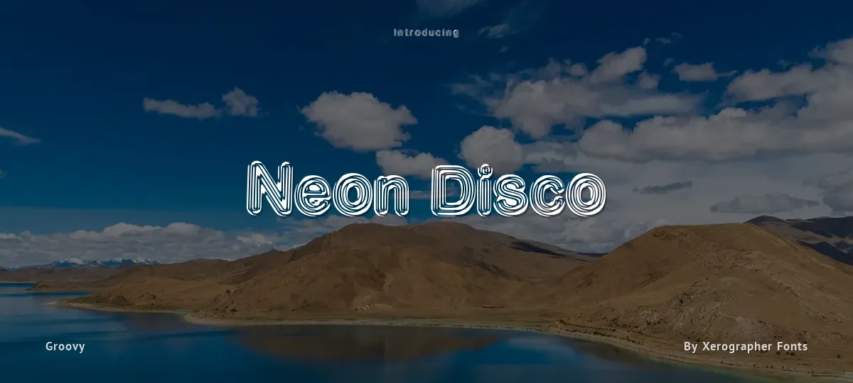 Neon Disco font preview