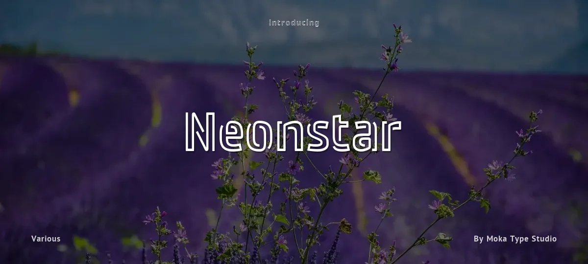 Neonstar font preview