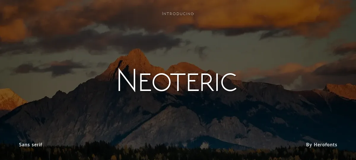 Neoteric font preview