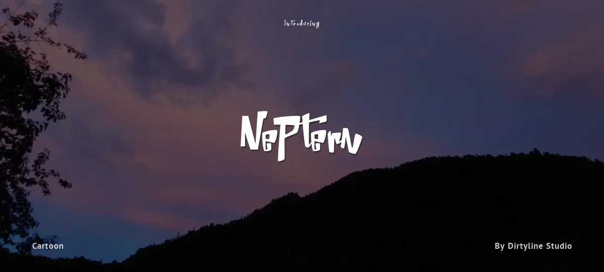Neptern font preview