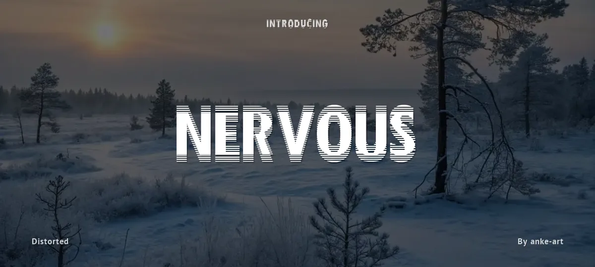 Nervous font preview