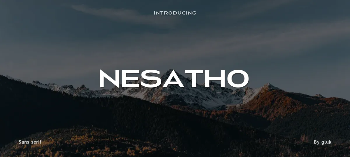 Nesatho font preview