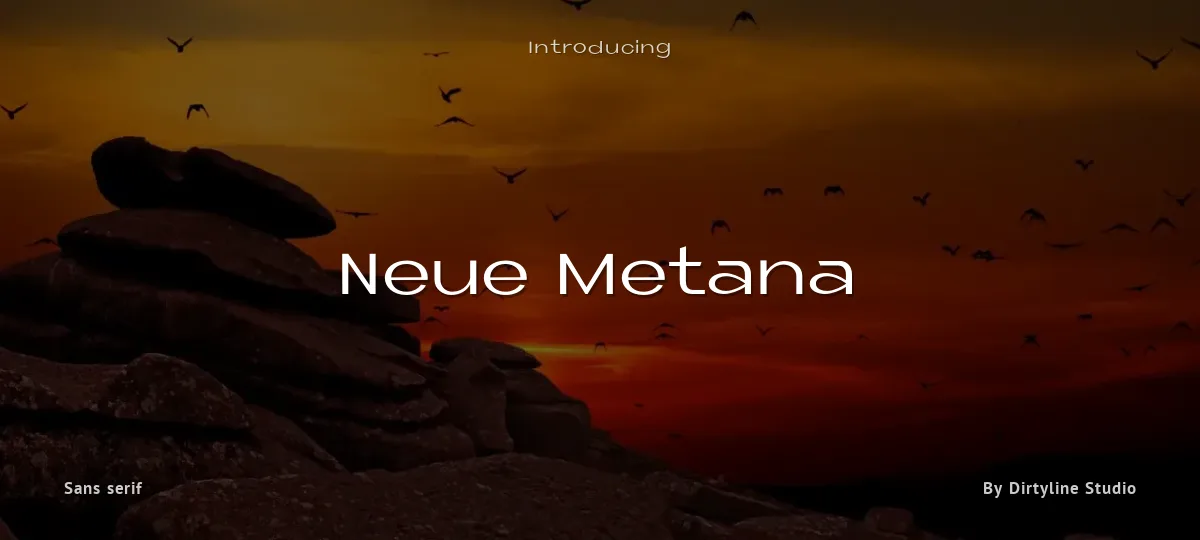 Neue Metana font preview