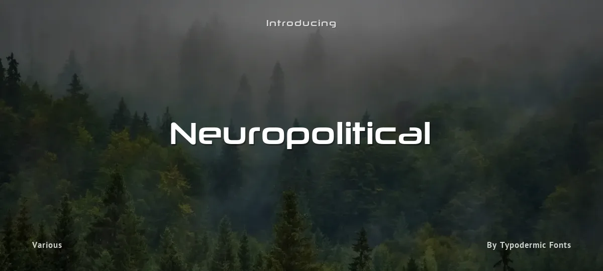 Neuropolitical font preview