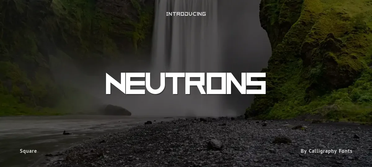 Neutrons font preview