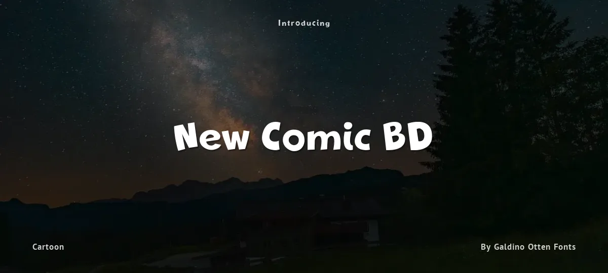 New Comic BD font preview