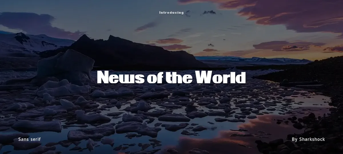 News of the World font preview
