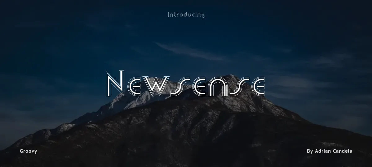 Newsense font preview