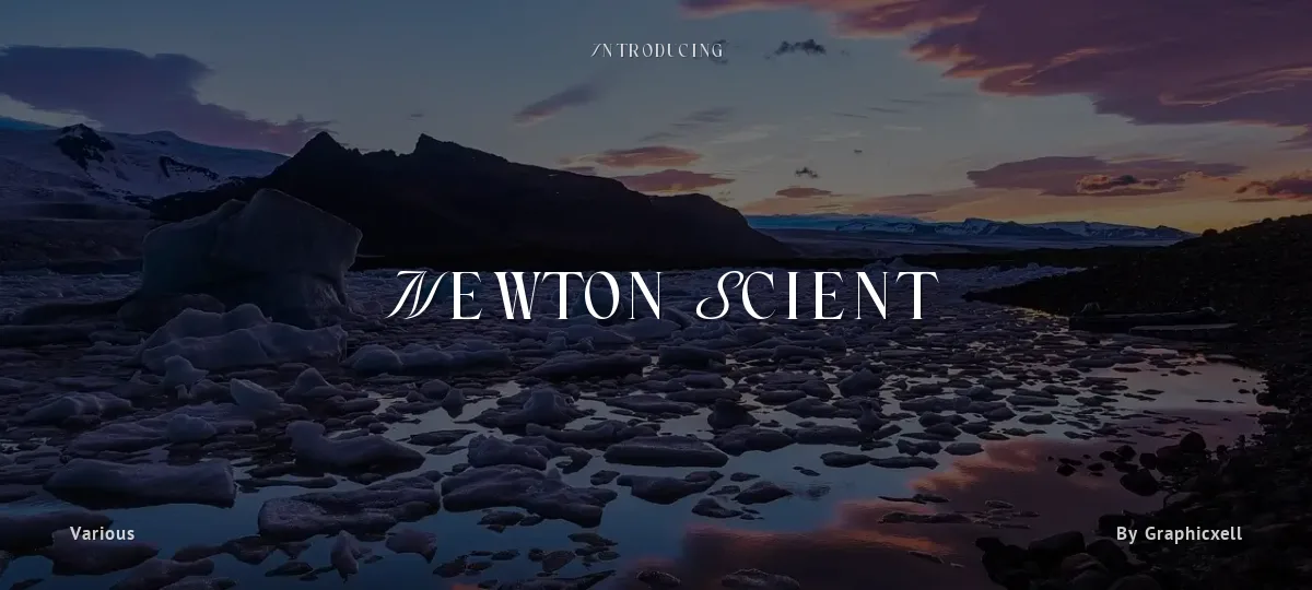 Newton Scient font preview