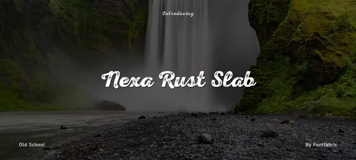 Nexa Rust Slab font preview