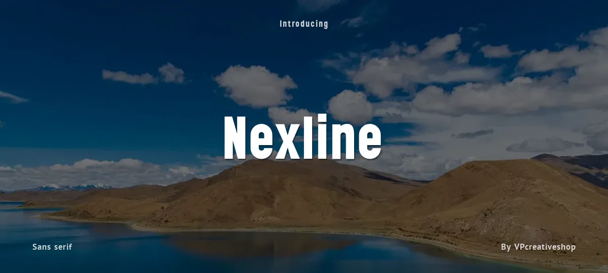 Nexline font preview
