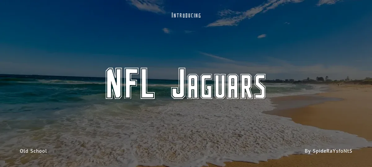 NFL Jaguars font preview