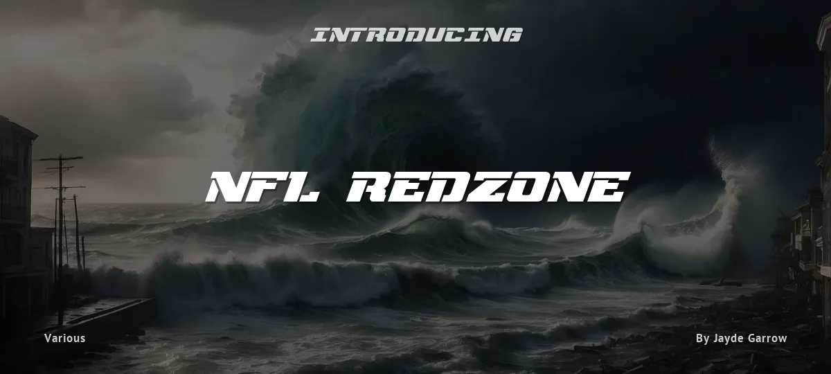 NFL RedZone font preview