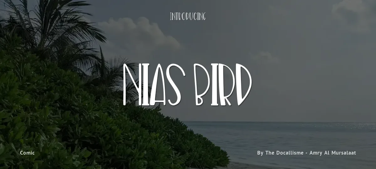 Nias Bird font preview