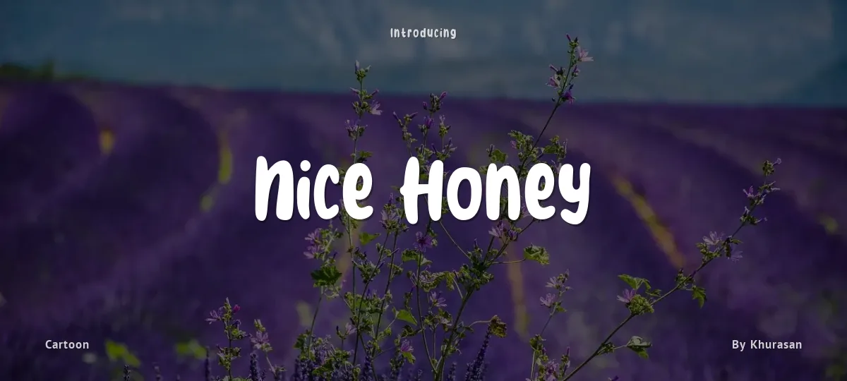 Nice Honey font preview