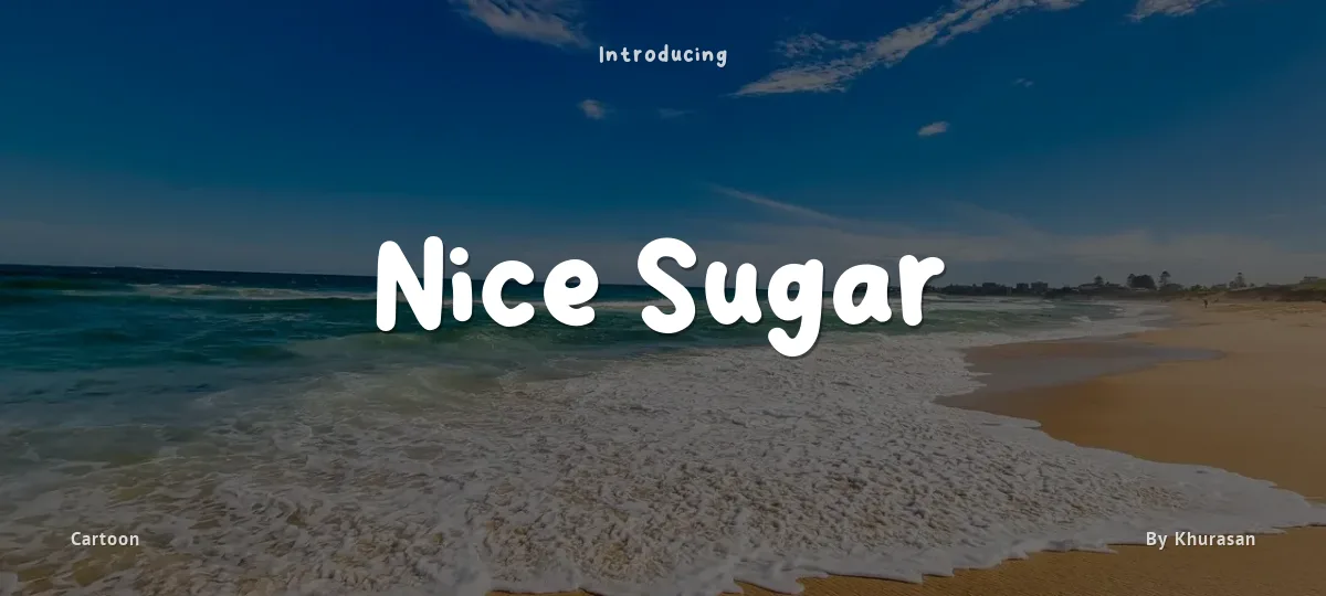 Nice Sugar font preview