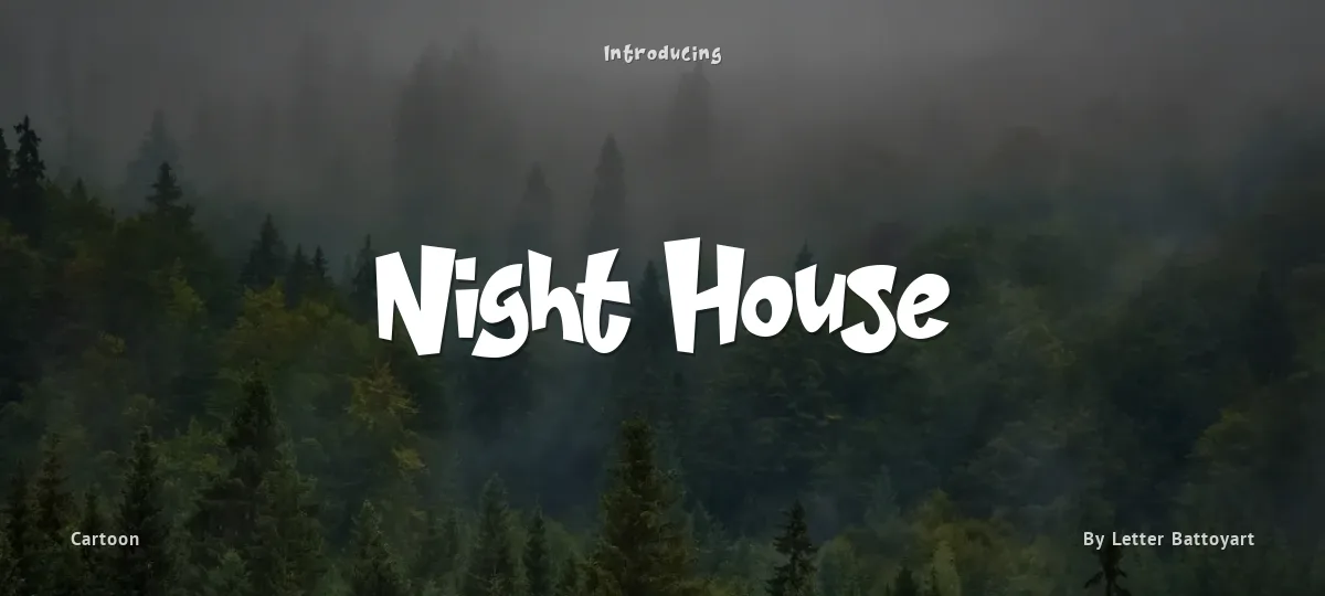 Night House font preview