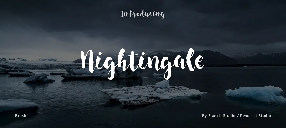 Nightingale font preview