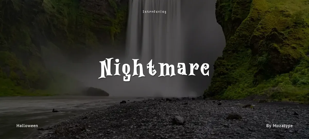 Nightmare font preview