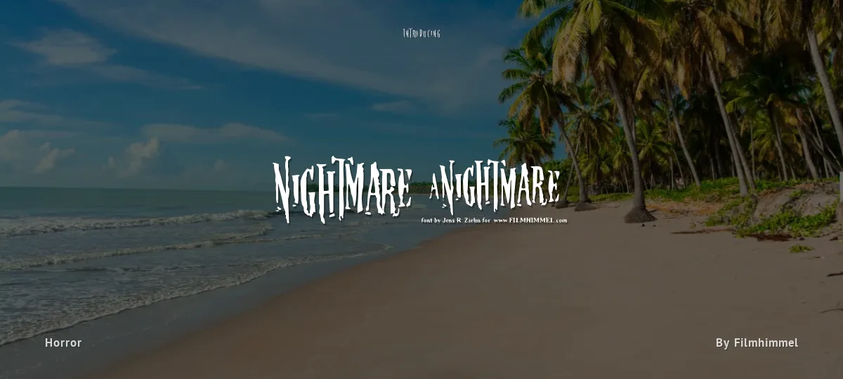 Nightmare 5 font preview