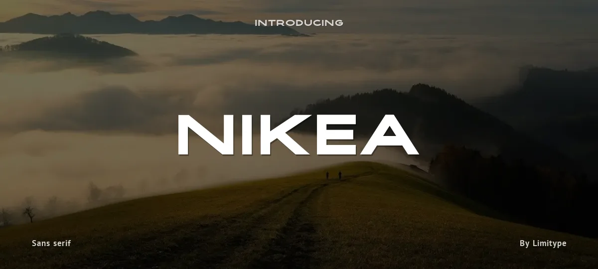 Nikea font preview