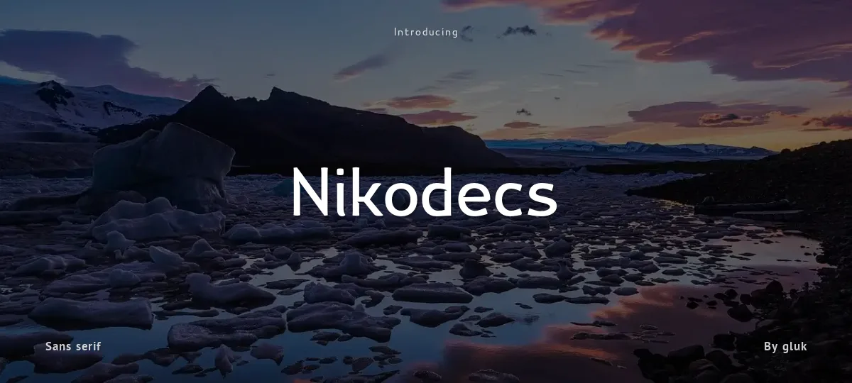 Nikodecs font preview