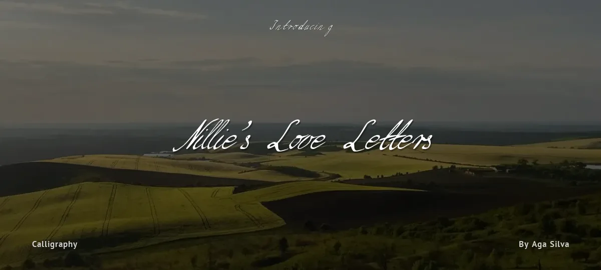 Nillie's Love Letters font preview