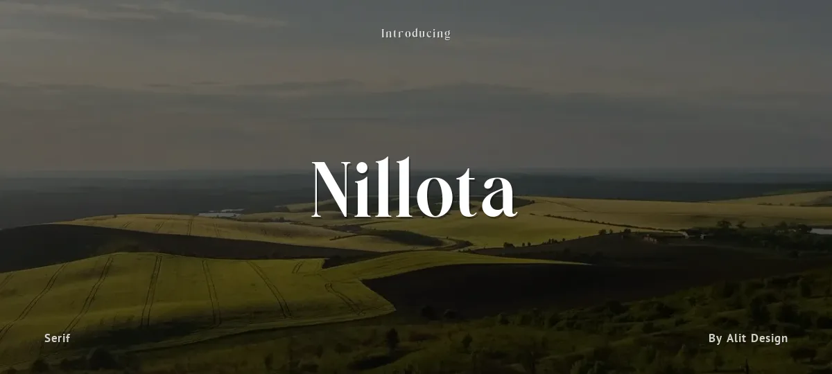 Nillota font preview