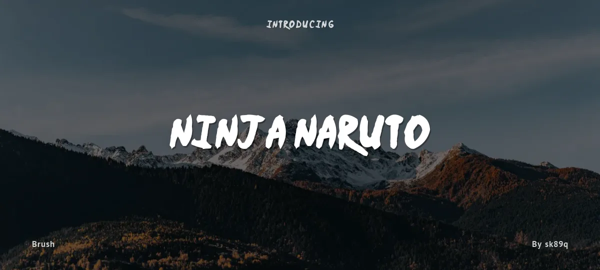 Ninja Naruto font preview