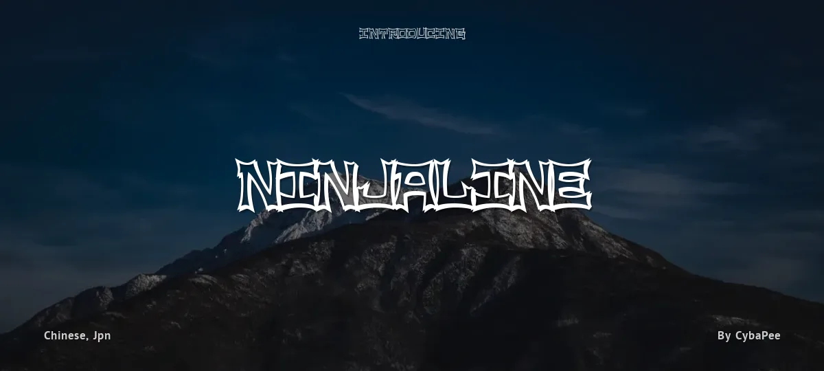 NinjaLine font preview