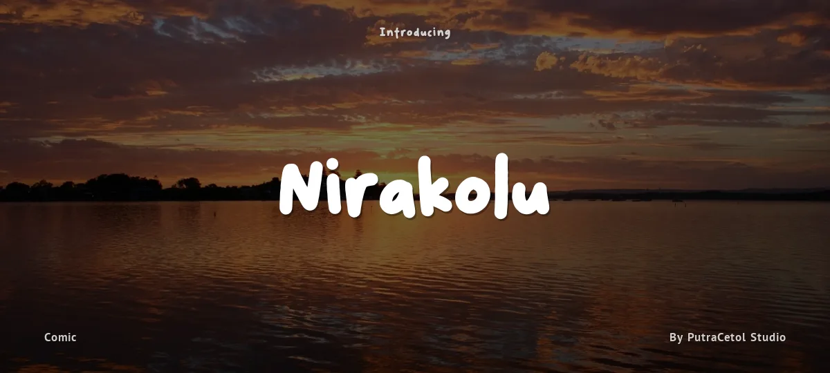 Nirakolu font preview