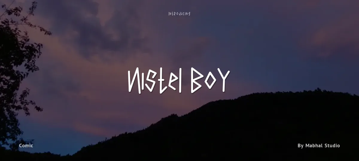 Nistel Boy font preview