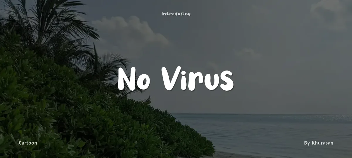 No Virus font preview
