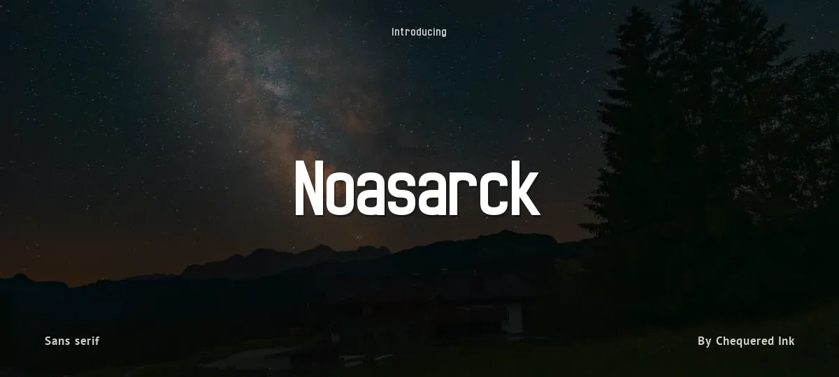 Noasarck font preview